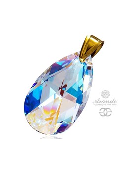 Kryształy piękny wisiorek BLUE AURORA ZŁOTE SREBRO ze sklepu arande w kategorii Zawieszki - zdjęcie 163438821
