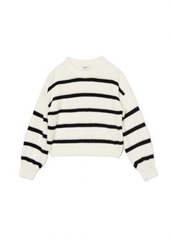 Cropp - Pasiasty sweter z szerokim rękawem - kremowy ze sklepu Cropp w kategorii Swetry damskie - zdjęcie 163440892