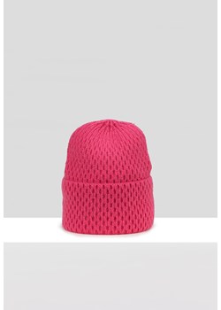 Różowa czapka z angorą ze sklepu Molton w kategorii Czapki zimowe damskie - zdjęcie 163450330