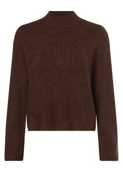 Tom Tailor Denim Sweter damski Kobiety Sztuczne włókno brązowy jednolity ze sklepu vangraaf w kategorii Swetry damskie - zdjęcie 163453472
