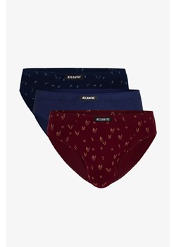 Slipy męskie sport 3-pack- granatowy/bordowy/niebieski ze sklepu 5.10.15 w kategorii Majtki męskie - zdjęcie 163455541