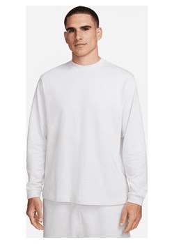 Męska koszulka z długim rękawem Nike Solo Swoosh - Brązowy ze sklepu Nike poland w kategorii Bluzy męskie - zdjęcie 163460100