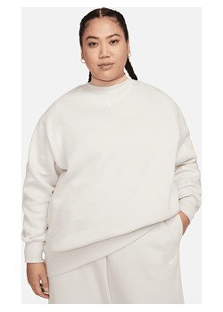 Damska bluza dresowa o luźnym kroju Nike Sportswear Phoenix Fleece (duże rozmiary) - Brązowy ze sklepu Nike poland w kategorii Bluzy damskie - zdjęcie 163460184