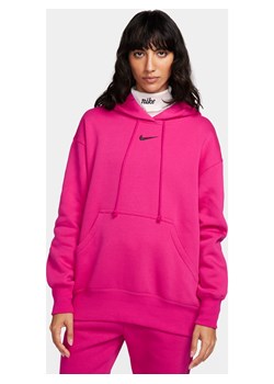 Damska bluza z kapturem o kroju oversize Nike Sportswear Phoenix Fleece - Różowy ze sklepu Nike poland w kategorii Bluzy damskie - zdjęcie 163460211