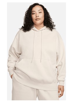 Damska bluza z kapturem o kroju oversize Nike Sportswear Phoenix Fleece (duże rozmiary) - Brązowy ze sklepu Nike poland w kategorii Bluzy damskie - zdjęcie 163460261