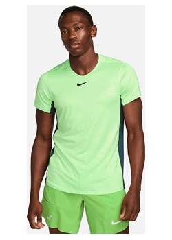 Męska koszulka do tenisa NikeCourt Dri-FIT Advantage - Zieleń ze sklepu Nike poland w kategorii T-shirty męskie - zdjęcie 163460484