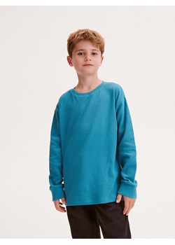 Reserved - Koszulka longsleeve - ciemny turkus ze sklepu Reserved w kategorii T-shirty chłopięce - zdjęcie 163469253