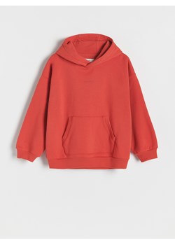 Reserved - Bluza oversize z kapturem - czerwony ze sklepu Reserved w kategorii Bluzy chłopięce - zdjęcie 163471580