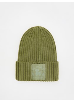 Reserved - Prążkowana czapka beanie - oliwkowy ze sklepu Reserved w kategorii Czapki dziecięce - zdjęcie 163473563