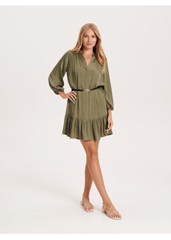 Reserved - Sukienka z paskiem - jasnozielony ze sklepu Reserved w kategorii Sukienki - zdjęcie 163476422