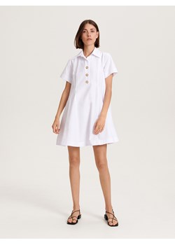 Reserved - Sukienka mini - biały ze sklepu Reserved w kategorii Sukienki - zdjęcie 163478573