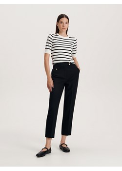 Reserved - Spodnie z kantem - czarny ze sklepu Reserved w kategorii Spodnie damskie - zdjęcie 163479543