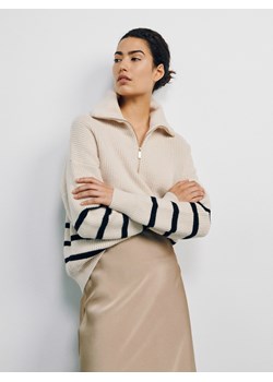 Reserved - Sweter z rozpinanym golfem - wielobarwny ze sklepu Reserved w kategorii Swetry damskie - zdjęcie 163480663