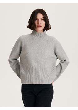 Reserved - Sweter z golfem - jasnoszary ze sklepu Reserved w kategorii Swetry damskie - zdjęcie 163480671