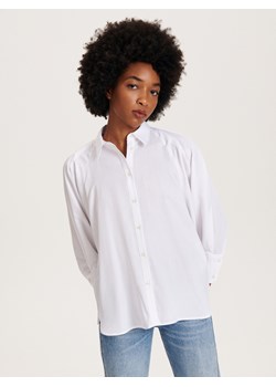 Reserved - Koszula oversize - złamana biel ze sklepu Reserved w kategorii Koszule damskie - zdjęcie 163481443
