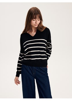 Reserved - Sweter z wiskozą - czarny ze sklepu Reserved w kategorii Swetry damskie - zdjęcie 163481681