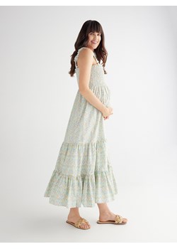 Reserved - Bawełniana sukienka maxi - wielobarwny ze sklepu Reserved w kategorii Sukienki ciążowe - zdjęcie 163481764