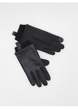 Reserved - Rękawiczki z łączonych materiałów - czarny ze sklepu Reserved w kategorii Rękawiczki męskie - zdjęcie 163482461