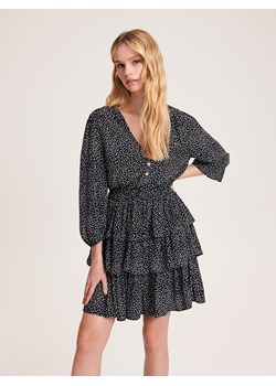Reserved - Sukienka z wiskozy - czarny ze sklepu Reserved w kategorii Sukienki - zdjęcie 163482791
