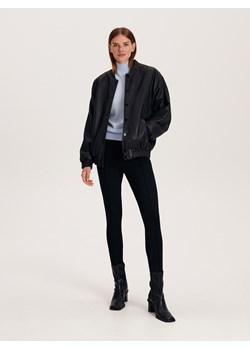 Reserved - Legginsy z wiskozą - czarny ze sklepu Reserved w kategorii Spodnie damskie - zdjęcie 163483340