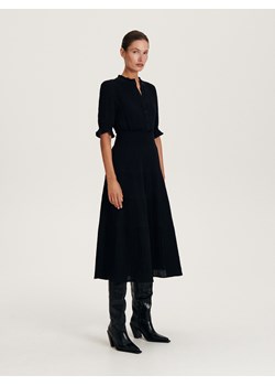 Reserved - Bawełniana sukienka maxi - czarny ze sklepu Reserved w kategorii Sukienki - zdjęcie 163484711