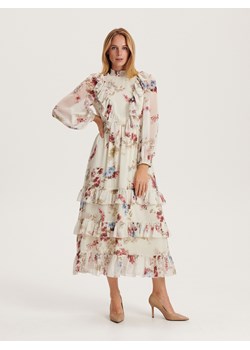Reserved - Szyfonowa sukienka maxi - wielobarwny ze sklepu Reserved w kategorii Sukienki - zdjęcie 163484790