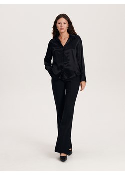 Reserved - Satynowa koszula z wiskozy - czarny ze sklepu Reserved w kategorii Koszule damskie - zdjęcie 163485283