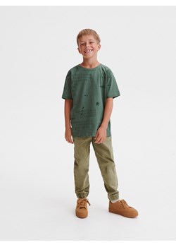 Reserved - T-shirt z nadrukiem - zielony ze sklepu Reserved w kategorii T-shirty chłopięce - zdjęcie 163486044