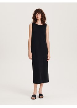 Reserved - Sukienka midi z modalem - czarny ze sklepu Reserved w kategorii Sukienki - zdjęcie 163487770