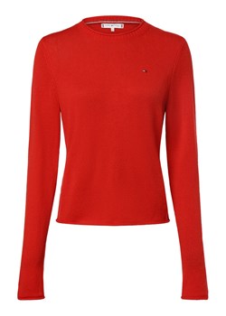 Tommy Hilfiger Sweter damski Kobiety Wełna czerwony jednolity ze sklepu vangraaf w kategorii Swetry damskie - zdjęcie 163488210