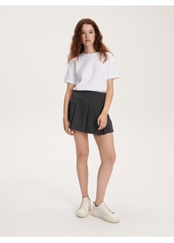 Reserved - T-shirt oversize - biały ze sklepu Reserved w kategorii Bluzki damskie - zdjęcie 163492044