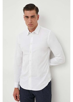 Pepe Jeans koszula COVENTRY męska kolor biały slim z kołnierzykiem klasycznym ze sklepu ANSWEAR.com w kategorii Koszule męskie - zdjęcie 163493043