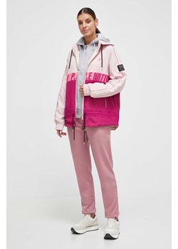 P.E Nation kurtka damska kolor różowy przejściowa oversize ze sklepu ANSWEAR.com w kategorii Kurtki damskie - zdjęcie 163493321
