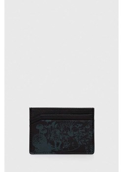 HUGO etui na karty skórzane kolor czarny ze sklepu ANSWEAR.com w kategorii Etui - zdjęcie 163493694