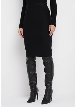 Czarna Spódnica Ołówkowa Midi Aguree ze sklepu Born2be Odzież w kategorii Spódnice - zdjęcie 163494732