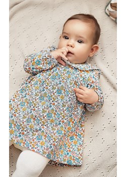 Bawełniane sukienko-body niemowlęce w kwiaty ze sklepu 5.10.15 w kategorii Sukienki niemowlęce - zdjęcie 163502653