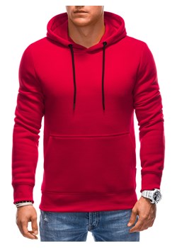 Bluza męska z kapturem EM-SSNZ-22FW-018 V4 - czerwona ze sklepu Edoti w kategorii Bluzy męskie - zdjęcie 163503272