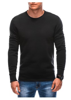 Bluza męska bez kaptura EM-SSNZ-22FW-019 V6 - czarna ze sklepu Edoti w kategorii Bluzy męskie - zdjęcie 163503294
