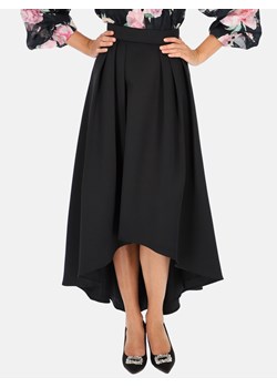 Czarna spódnica asymetryczna rozkloszowana midi L'AF Buena ze sklepu Eye For Fashion w kategorii Spódnice - zdjęcie 163505862