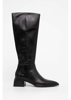 Vagabond Shoemakers kozaki skórzane VIVIAN damskie kolor czarny na słupku 5453.101.20 ze sklepu ANSWEAR.com w kategorii Kozaki damskie - zdjęcie 163506774