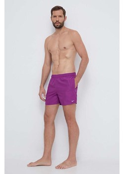 Nike szorty kąpielowe kolor fioletowy ze sklepu ANSWEAR.com w kategorii Kąpielówki - zdjęcie 163507062