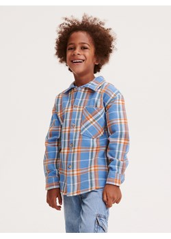 Reserved - Koszula w kratę regular fit - niebieski ze sklepu Reserved w kategorii Koszule chłopięce - zdjęcie 163525721