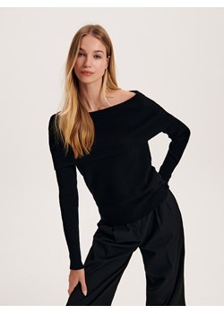 Reserved - Sweter z wiskozą - czarny ze sklepu Reserved w kategorii Swetry damskie - zdjęcie 163526582