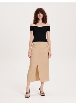 Reserved - Dopasowana bluzka - czarny ze sklepu Reserved w kategorii Bluzki damskie - zdjęcie 163526883