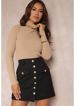 Czarna Spódnica Chloreis ze sklepu Renee odzież w kategorii Spódnice - zdjęcie 163527131