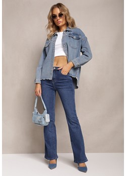 Niebieskie Klasyczne Jeansy w Stylu Dzwonów Ehafida ze sklepu Renee odzież w kategorii Jeansy damskie - zdjęcie 163527201