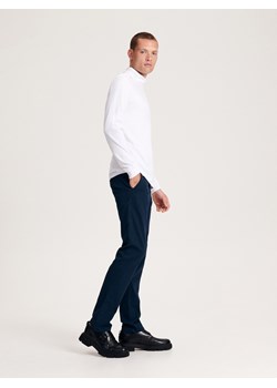 Reserved - Spodnie chino slim fit - granatowy ze sklepu Reserved w kategorii Spodnie męskie - zdjęcie 163529853