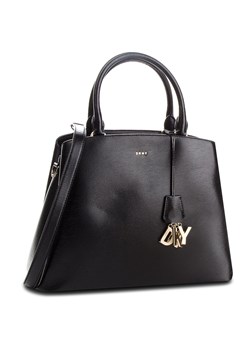 Torebka DKNY Paige Lg Satchel R81D3326 Blk/Gold ze sklepu eobuwie.pl w kategorii Kuferki - zdjęcie 163531460