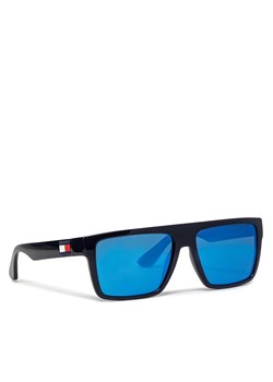 Okulary przeciwsłoneczne Tommy Hilfiger 1605/S Blue PJP ze sklepu eobuwie.pl w kategorii Okulary przeciwsłoneczne męskie - zdjęcie 163533023