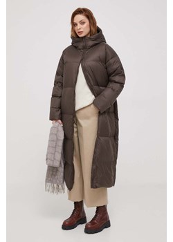 Bomboogie kurtka puchowa Anvers damska kolor brązowy zimowa oversize ze sklepu ANSWEAR.com w kategorii Kurtki damskie - zdjęcie 163534103